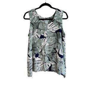 Bishop St. Apparel Hawaii Crushed Rayon Palm Print Tunic Tank Top